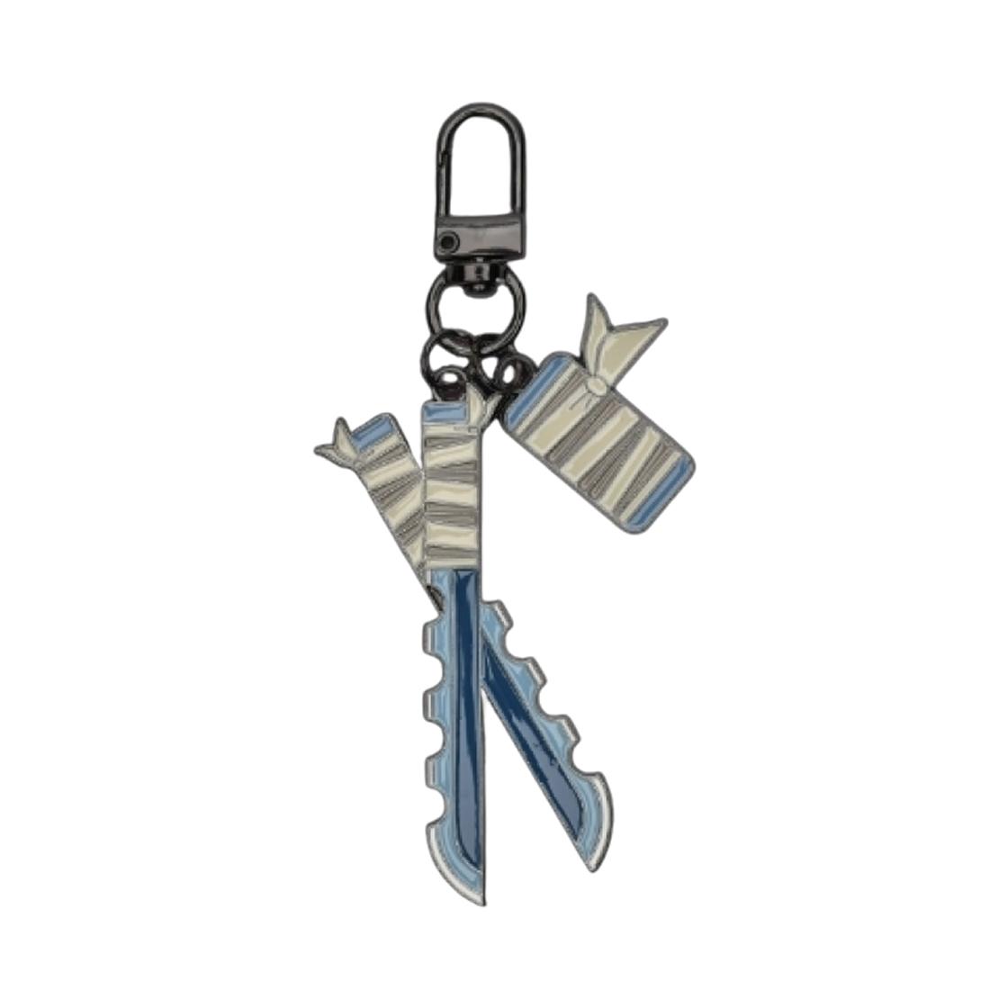 Demon Slayer Kimetsu No Yaiba Nichirin Sword Keyring Hashibira Inosuke ONE SIZE