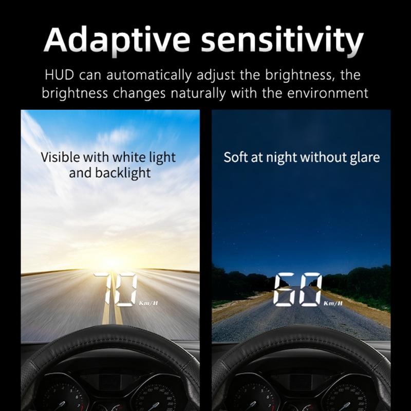 Car Electronics Head-Up Display HUD Projector Digital Speed Warning Alarm Meter