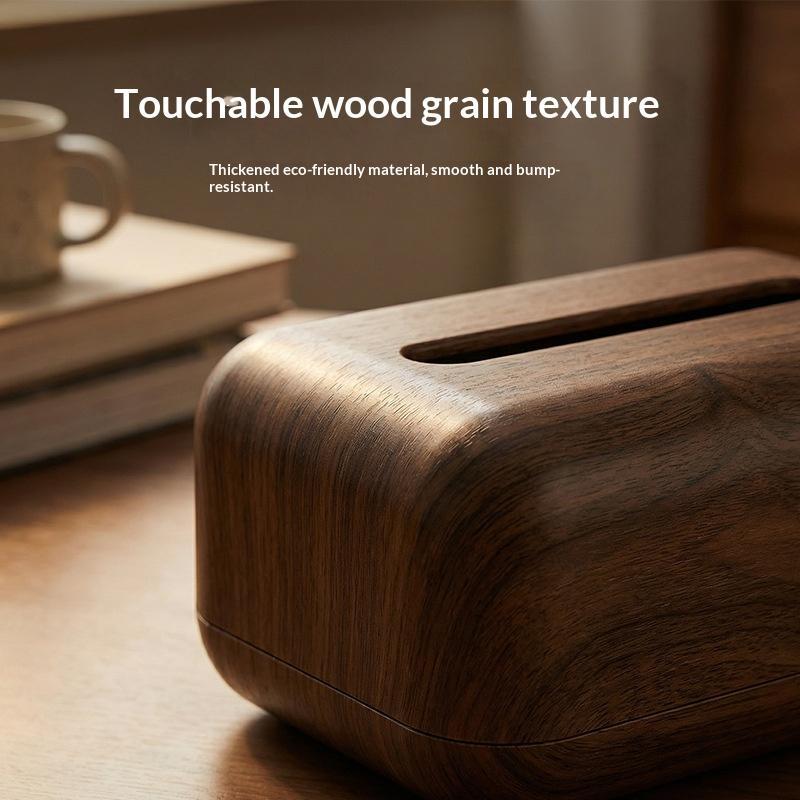 Wooden Pattern Tissue Box Minimalist Style Tissue Box Tabletop Tissue Box Tissue Paper Holder
