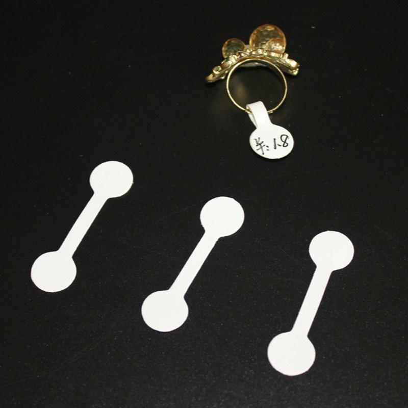 100pcs/bag Blank Price Tags Necklace Ring Jewelry Labels Paper Stickers