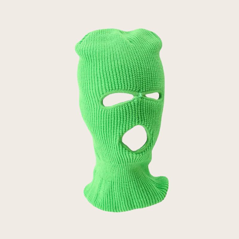 2026 New Black White 3 Hole Full Face Ski Mask Balaclava for Men Women Army Tactical CS Windproof Knit Beanies Winter Warm Caps