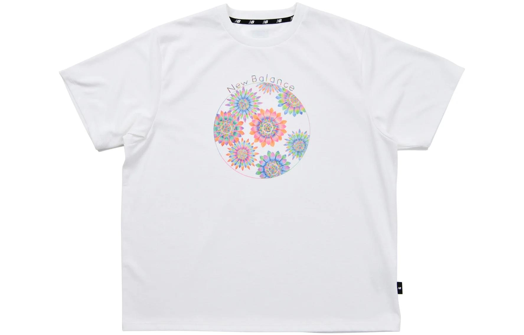 New Balance 9BOX T Shirts Men s White Crew Neck Moderate Straight Fit JMTL2250-WT S