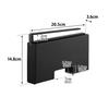 Yamazaki Turm Plastiktütenaufbewahrung x x Schwebend Einfaches Modell 10249 Unter-Schrank-Halter, Schlank, Klein, Schwarz, B3,6 T20,5 H14,8cm, Aufbewahrung, Zugriff,