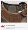 Men's Plus Size Closed-Toe Leather Sandals – Casual, Breathable, Outdoor Summer Beachwear