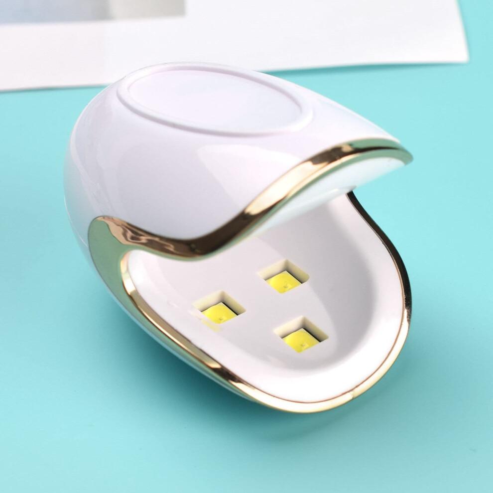 Mini LED Gel Nail Lamp 6W Fast Curing USB TypeC Single Finger Lightweight Portable Design