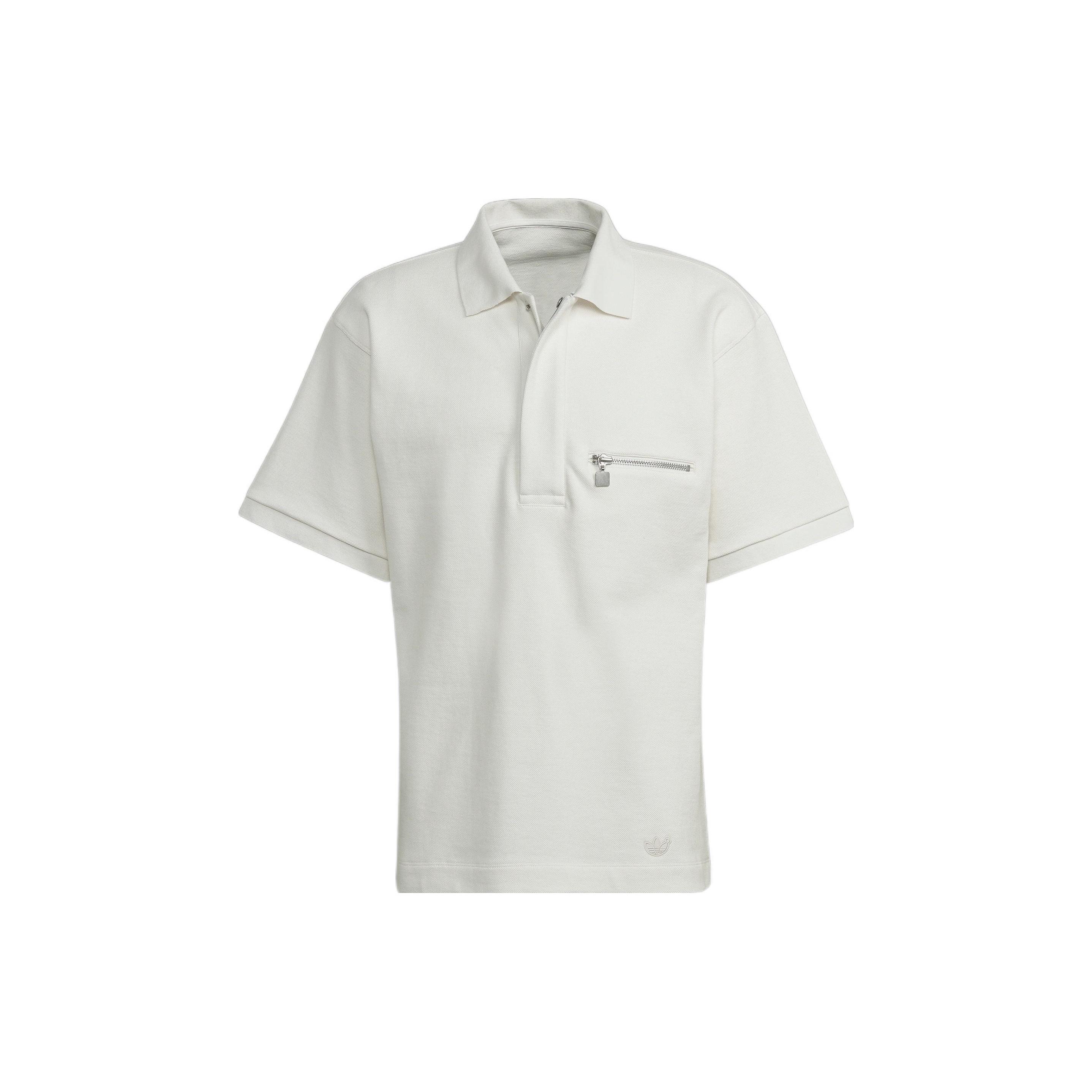 adidas Blue Version Tie-Break Polo Shirt Beige Men s HM2347 M