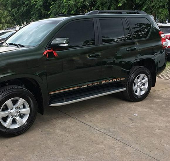 Toyota Prado 10-22 Models Car Body Color Stripe Decal Waistline Sticker.