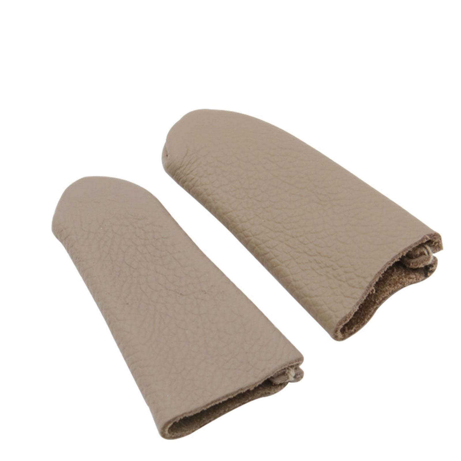 

Finger Protectors Protective Sleeve Heat Insulation PU Leather Finger Cots Thimble Guards Tools for Hand Quilting Handmaking