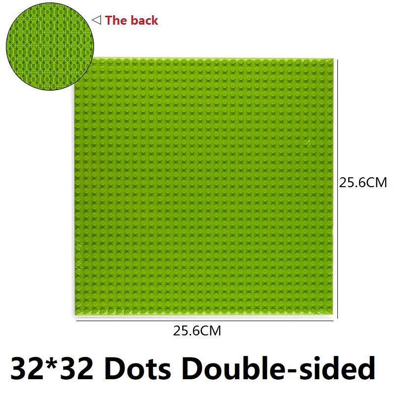 Non-Toxic Single Double Sided 32X32 16X16 16X32 Dots Classic Base Plates Blocks Diy Small Size Bricks Baseplates Construction Building Toy
