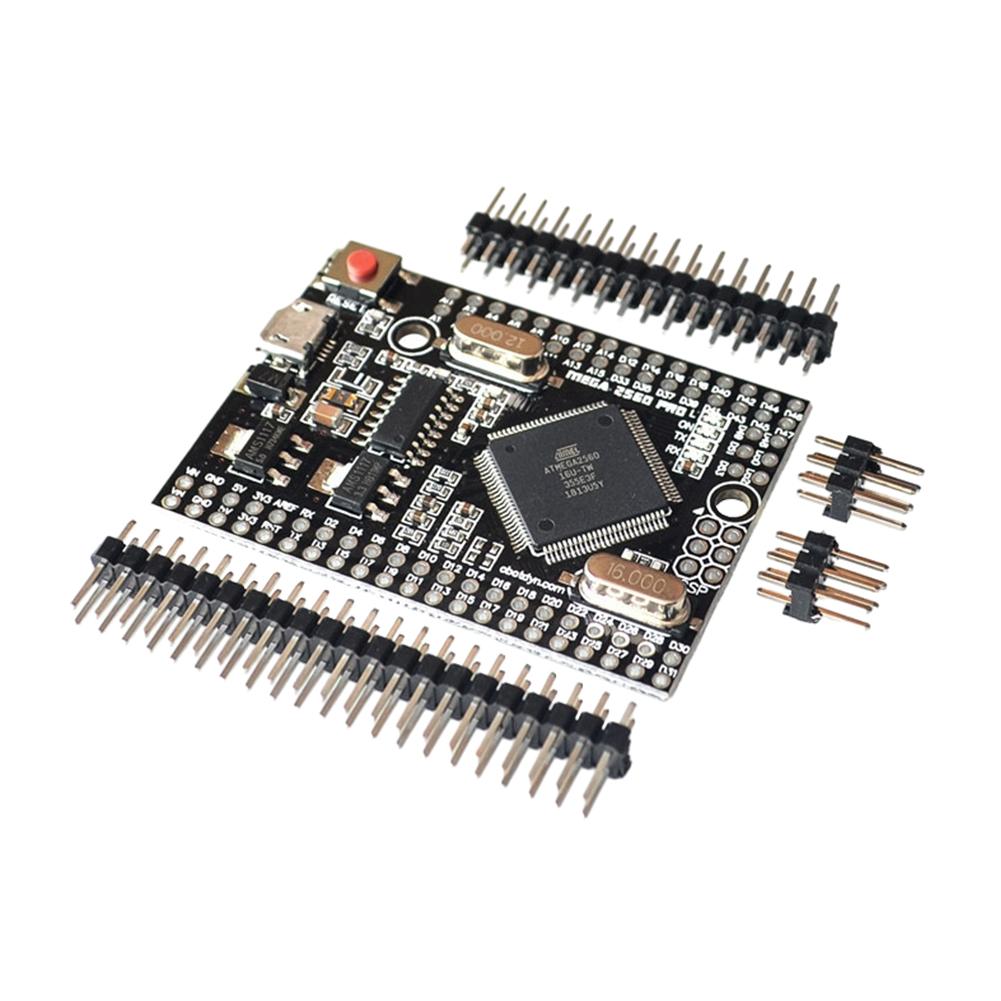 Mega2560 Pro Hochleistungs-Entwicklungsplatine mit CH340G ATmega2560-16AU 5V und männlichen Pin-Headern, kompatibel für Arduino Mega