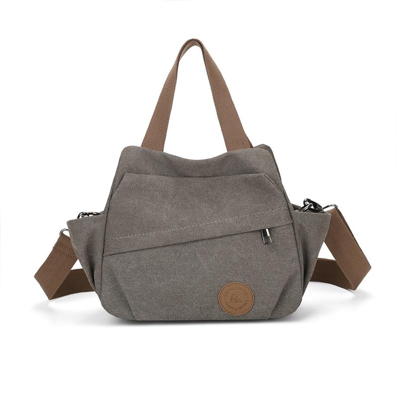 Multi-Compartment Canvas Bag Women's Bag Shoulder Bag Crossbody Bag Mother Bag