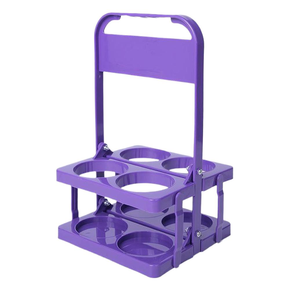 4/6 Hole Foldable Beverage Carrier with Handle Drink Delivery Carrier Multi-Function Drinks Holder for Water Bottle