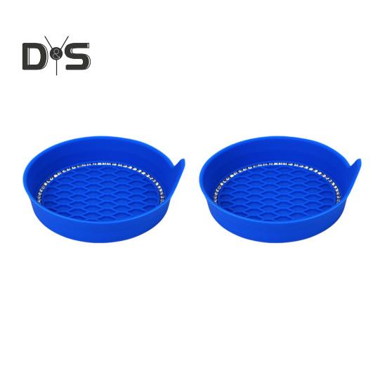 2Pcs Car Coasters Wear Resistant Universal Fit Scratch Prevention Heat-Insulated Non-Slip Cup Holder Mats Silicone Cup Holder Insert