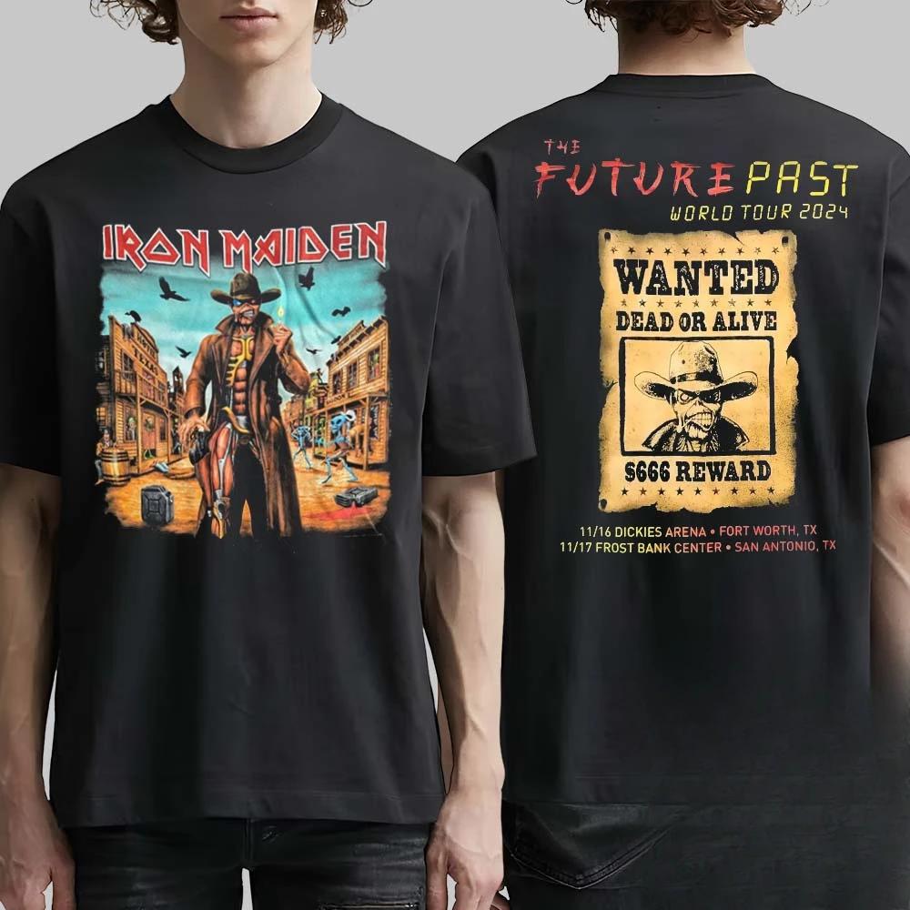 New Hot-selling Classic Retro Band High Street New Short-sleeved Printed Pure Cotton Men's and Women's Casual Versatile T-shirt