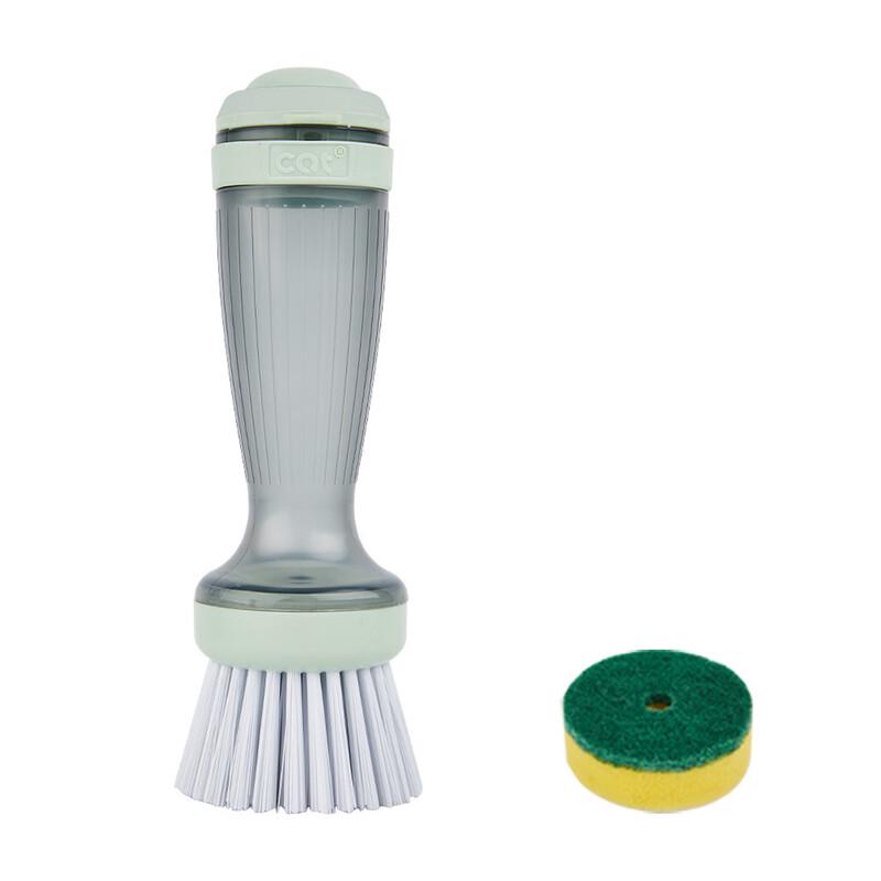 Liquid Dispensing Long-Handle Kitchen Scrub Brush