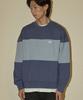 CAMEL WORK No.123 Block Crewneck Sweatshirt (Blue)