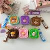 Cute Kapibara Silicone Coin Bag Cartoon Capybara Mini Key Bag Three-dimensional Square Bag Fun Backpack Pendant