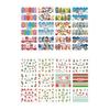 2 Sheets Christmas Nail Art Snowman Deer Transfer Stickers Manicure DIY Tips