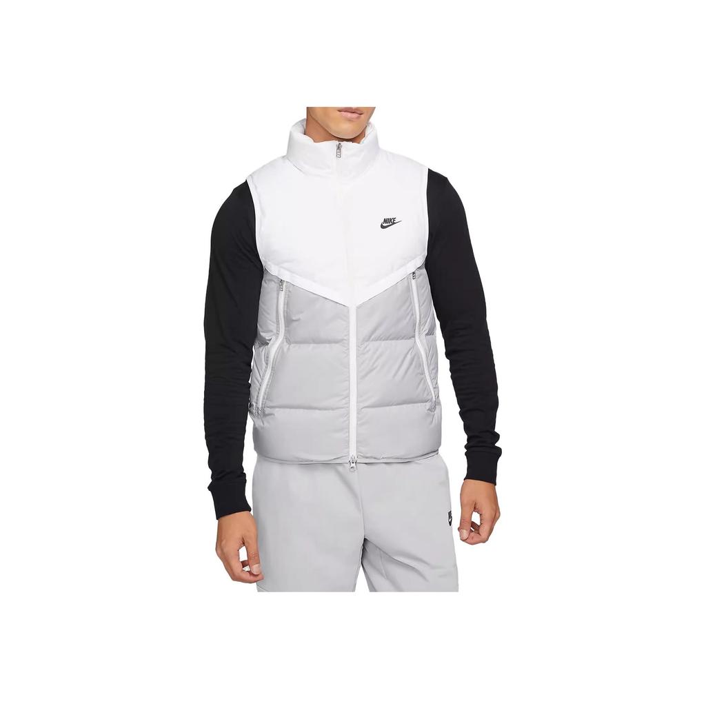 Nike Patchwork Contrast Color Casual Vest Men Tops White DV0757-100