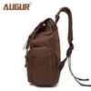 AUGUR Vintage Canvas Backpack for Men – Dual-Shoulder Laptop & School Bag