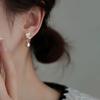 Trendy Light Luxury Pearl Butterfly Earrings for Women