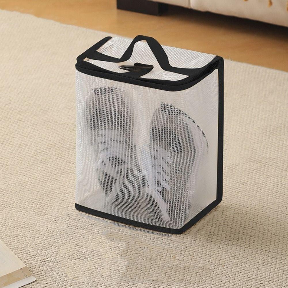 Multi-functional Handheld Shoes Storage Bag Large Capacity Protective Sports Shoe Bag with Hook Dust-proof Shoes Pouch Suitcase