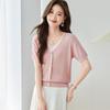 Srcr Women's Silk Blend Faux Two-Piece Knit Top