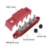 48V 250A Boat Busbar 4 Ways Power Distribution Block DC Bus Bar Electro Junction Truck RV Caravan Car Accessories M8 M10 Stud