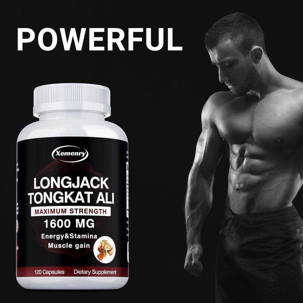 LONGJACK TONGKAT ALI - 1600 mg Per Serving - Herbal Extract - Supports Mental Focus and Strength Gains