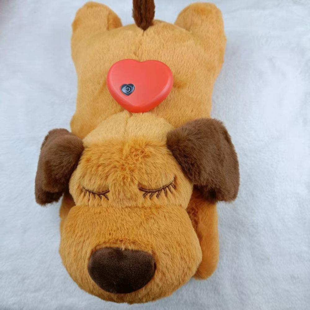 Aiuto per il Sonno Cane Sollievo Ansia Cuscino Peluche Morbido Battito Cardiaco Cucciolo Peluche Casa Sonno