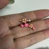 Gemstone Embellished Cherry Blossom Ring Crystal Accents Jewelry Box  Anniversary Birthday Gift