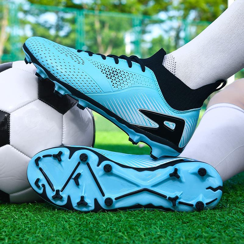 Broken summer European Cup grass new student football shoes high-top game sneakers training couple nails spikes