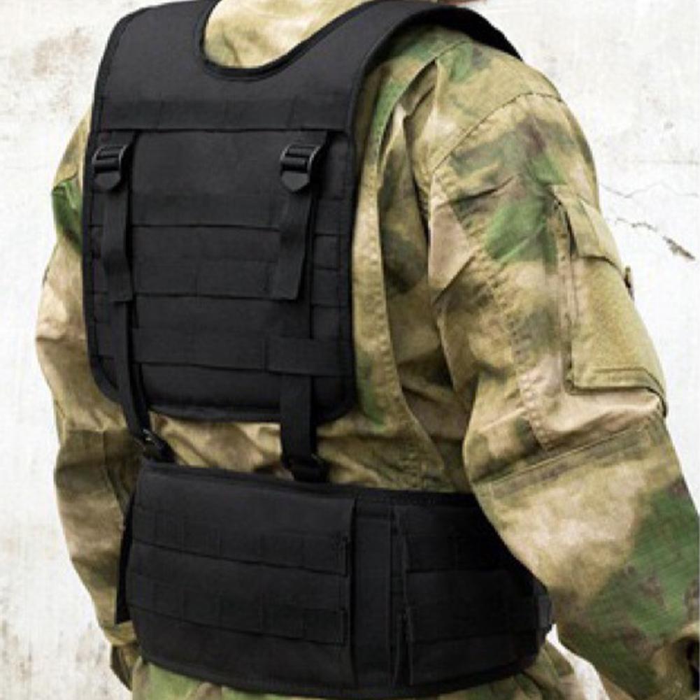Hunting Vest & Belt Multifunctional Outdoors Training Belt Padded Airsoft Paintball Molle Oxford Cloth for Shooting War Game