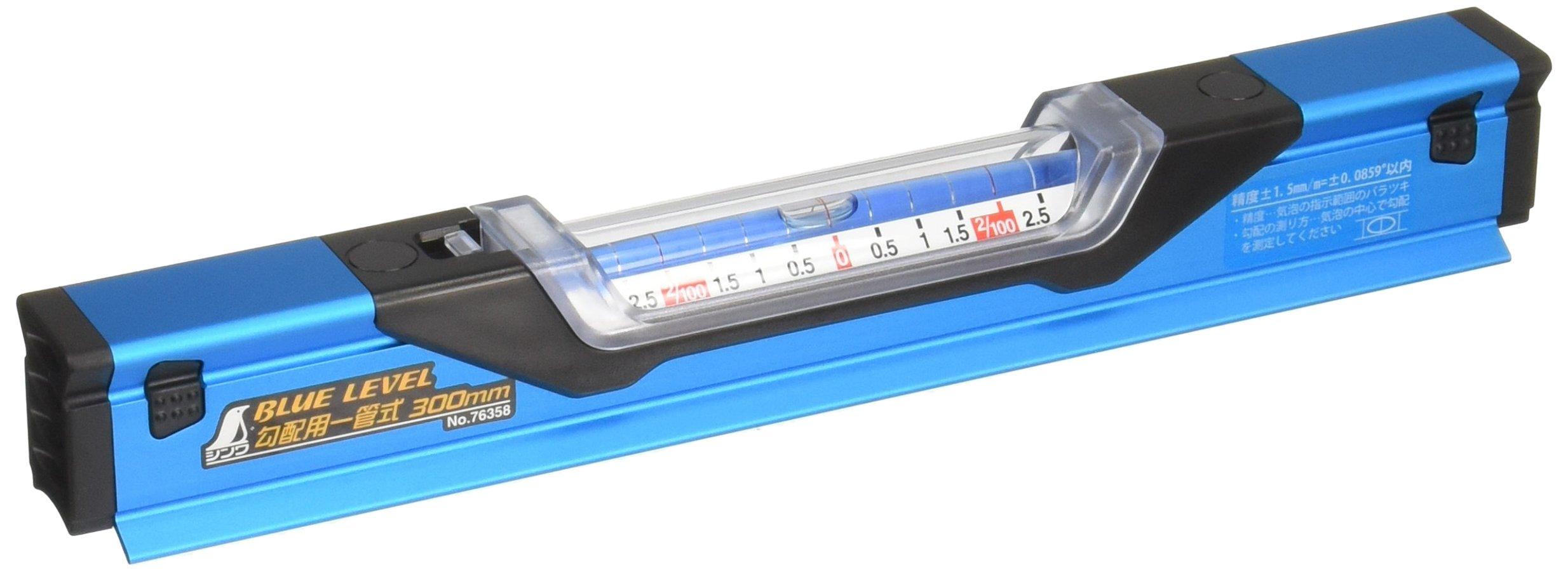Shinwa Sokutei Blue Type for 76358 Level, Single-Pipe Gradient, 300mm, синий
