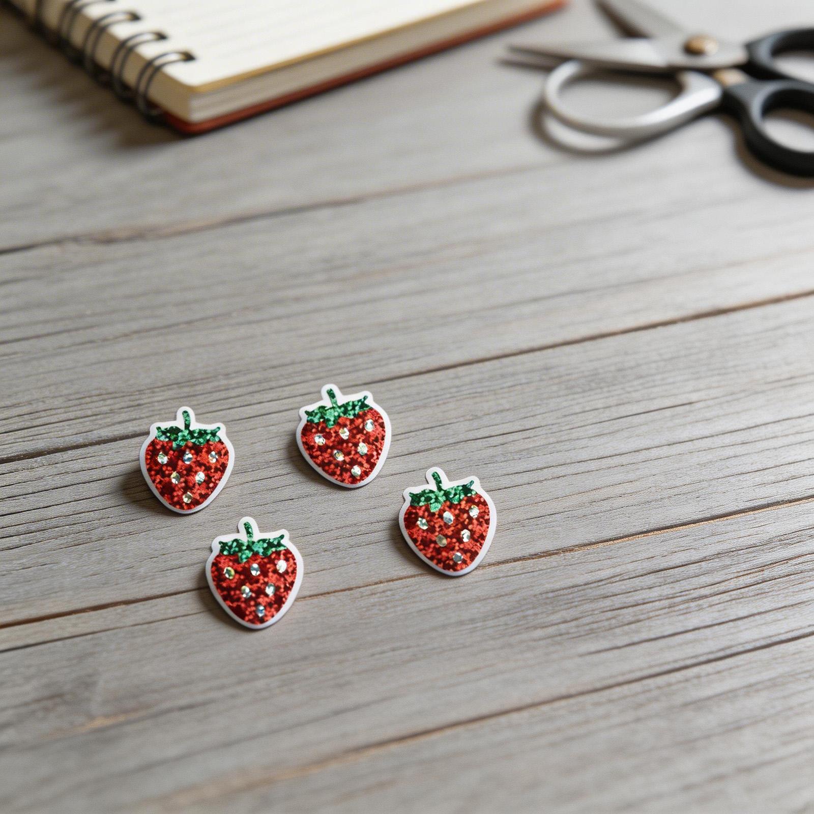 

Holographic Labels Strawberry Stickers Coated Paper Material