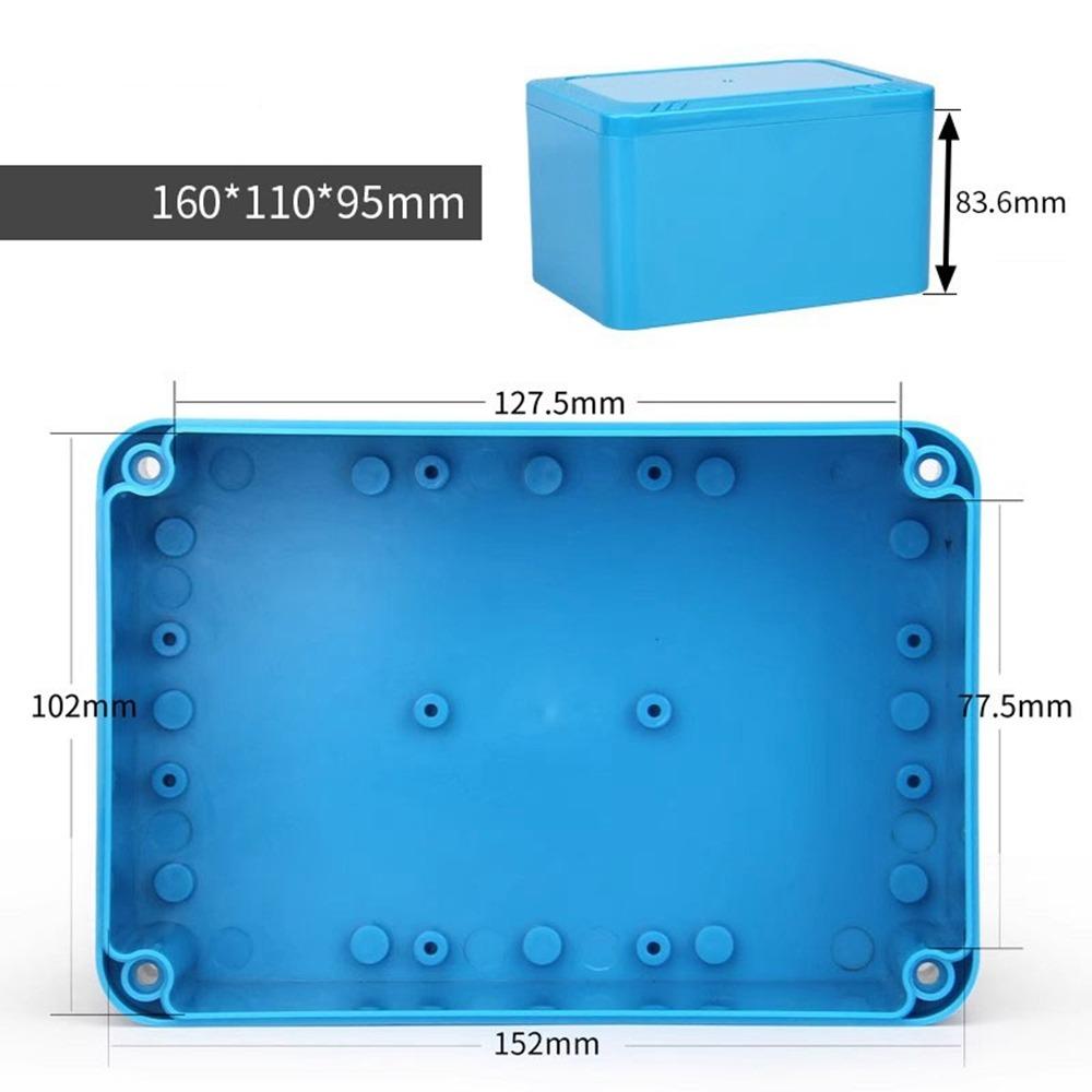 IP67 Waterdichte Behuizing Aansluitdoos ABS Kunststof Blauwe Kleur Elektronische Projectbehuizing Elektrische Projectdoos