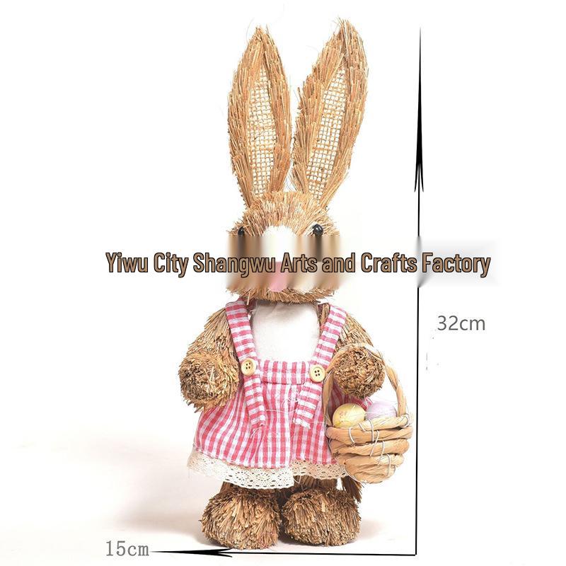 Easter Bunny Cattail Rabbit Ornaments - Home, Mall, and Garden Decor