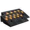 Rubber Curb Ramp 2 Pack, 5" Rise Height Heavy-Duty 33069 lbs/15 T Capacity Threshold Ramps, Driveway Ramps with Stable Grid Structure for Cars,