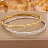European and American Temperament Fine Version Gypsy Star Titanium Steel  Women's Light Luxury Diamond-encrusted Versatile Hot-selling Simple Design 