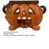 Halloween Pumpkin Tissue Box Holder Holder, Resin Decorative Facial Funny Face Office Desk Storage Cover for Home Kitchen Living Room Table