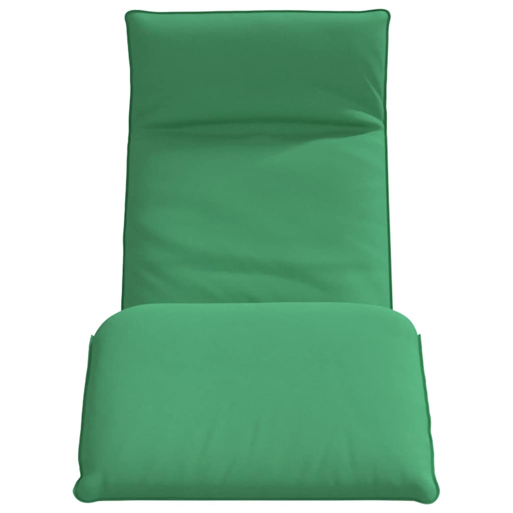Foldable Sun Lounger Green 175x54x8.5 Cm Oxford Fabric