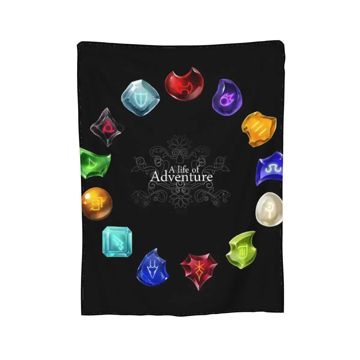 

Одеяло «Жизнь приключений», мягкое теплое фланелевое одеяло, покрывало для кровати, гостиной, пикника, путешествия, домашний диван 75x100cm 30x40in