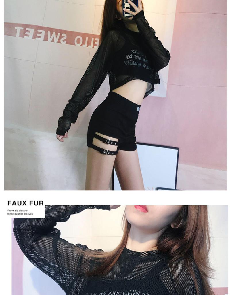 2025 Sexy Cutout High-Waist Plus Size Pole Dance Shorts Women's Summer Hot Pants