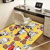 1ks Cuphead, Mugman, Kancelářský koberec ve stylu art, Měkký polyester, Protiskluzový, Lze prát v pračce, Koberce do interiéru Li