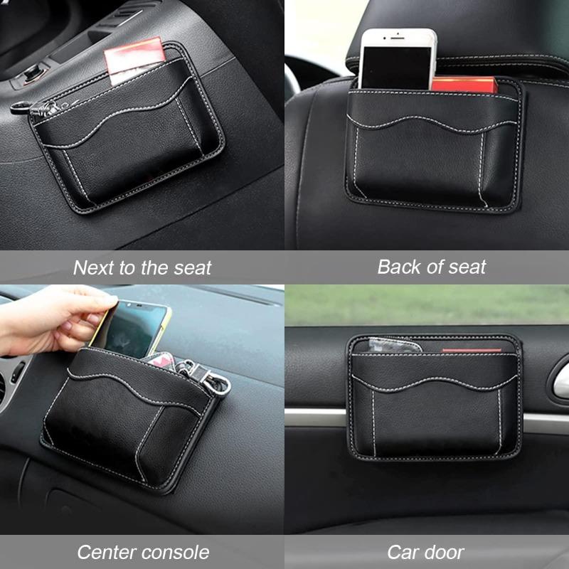 Univerzální organizér do mezery mezi sedadly PU kůže Kapsa na straně autokonzole Úložný box do mezery mezi sedadly Interiérový doplněk