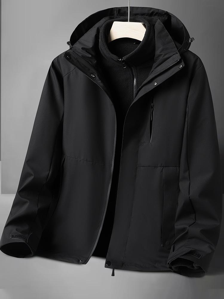Pierre Cardin Men's 3-in-1 Fleece-Lined Windproof Jacket for Autumn/Winter