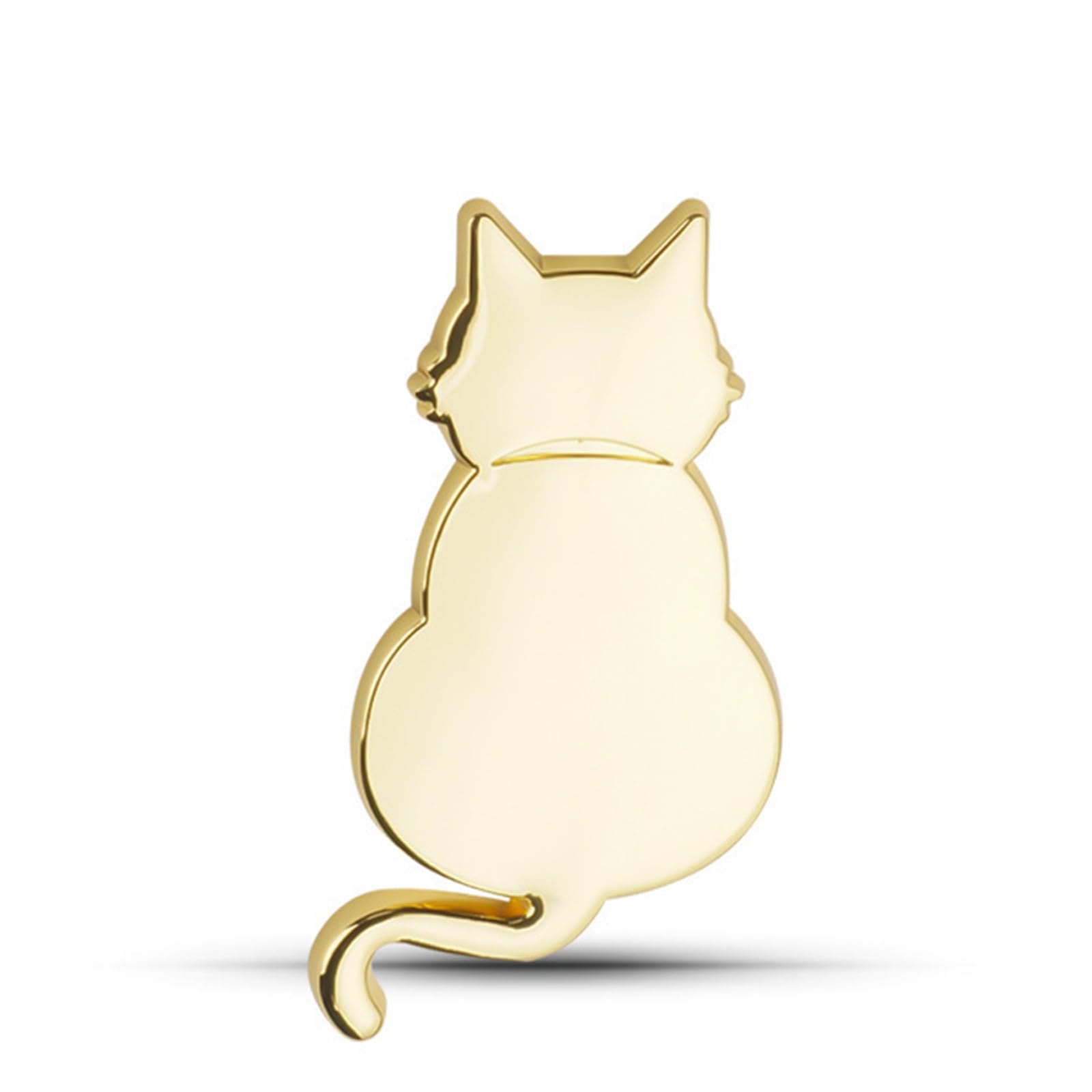 

Meltryllis Эмблема автомобиля Автомобильная наклейка 3D Кошка Наклейка Наклейка Двусторонняя лента Легкая установка золотой