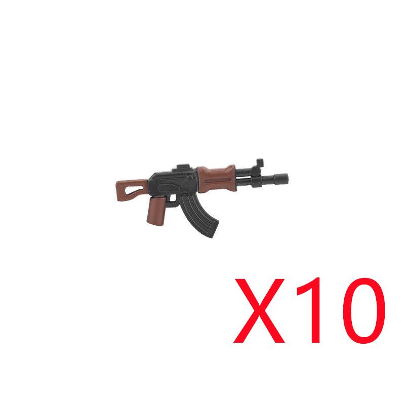 Military Soldiers Figures Weapons Building Blocks Accessories Two-color Guns Assault Sniper Rifles AK74 Rocket Launcher Toy Gift