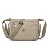 Multi-layer large-capacity shoulder bag women's outdoor leisure anti-splashing messenger bag simple bag