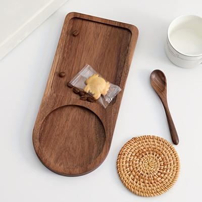 Vassoio da portata in legno a forma di anacardio Vassoio da servizio per tè Artigianato artistico Snack Dolci Colazione Cena Vassoio da trasporto